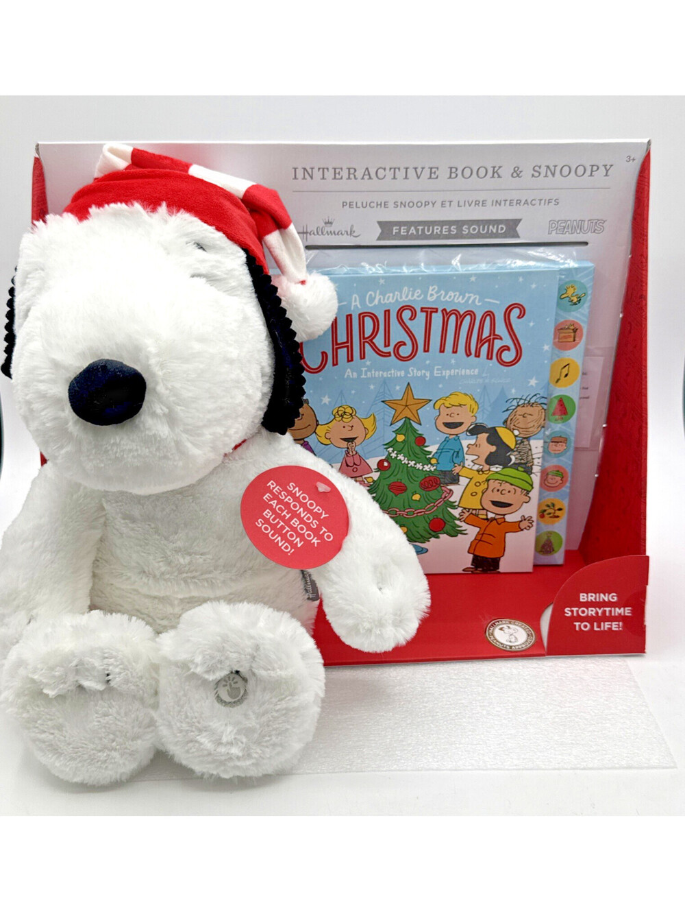 Peanuts Interactive Book & Plush Set Snoopy - A Charlie Brown Christmas Hallmark